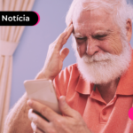 Idoso com expressão de preucupação