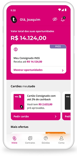 Confira o passo a passo para solicitar o seu Cartão meutudo Passo 1: Na tela principal do aplicativo, clique na opção "pedir cartão" na seção "Cartões meutudo".