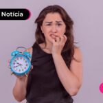 Mulher preocupada com o novo limite da antecipação do saque-aniversário FGTS.