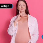 mulher grávida pensativa