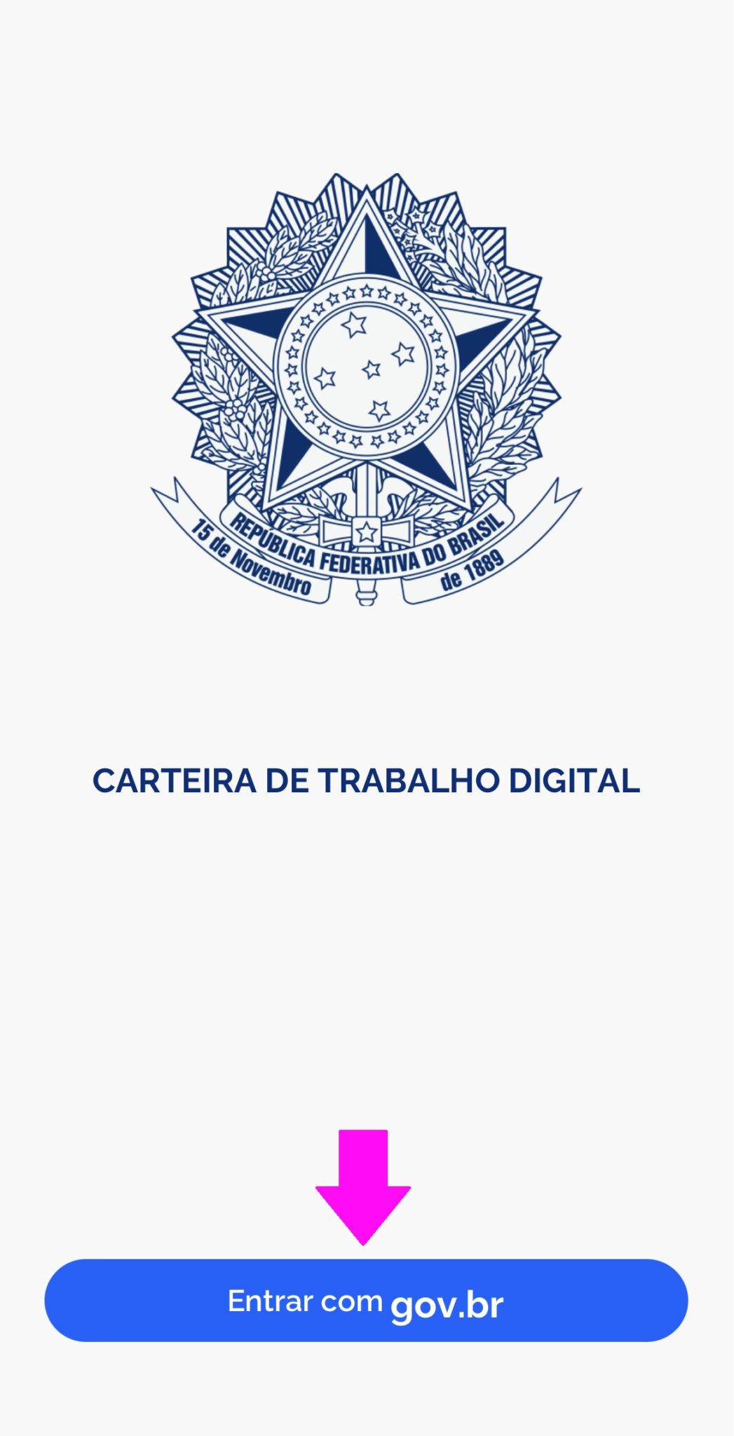 Com quantos anos pode tirar a carteira de trabalho digital?
