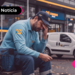 Homem com mão na cabeça e expressão triste.