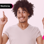 Homem comemorando aumento do salário mínimo