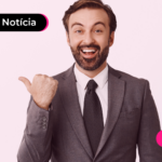 Pessoa com expressão feliz.