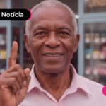 Aposentado feliz com contratação do consignado INSS com nova margem.