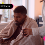 Pessoa doente em casa.