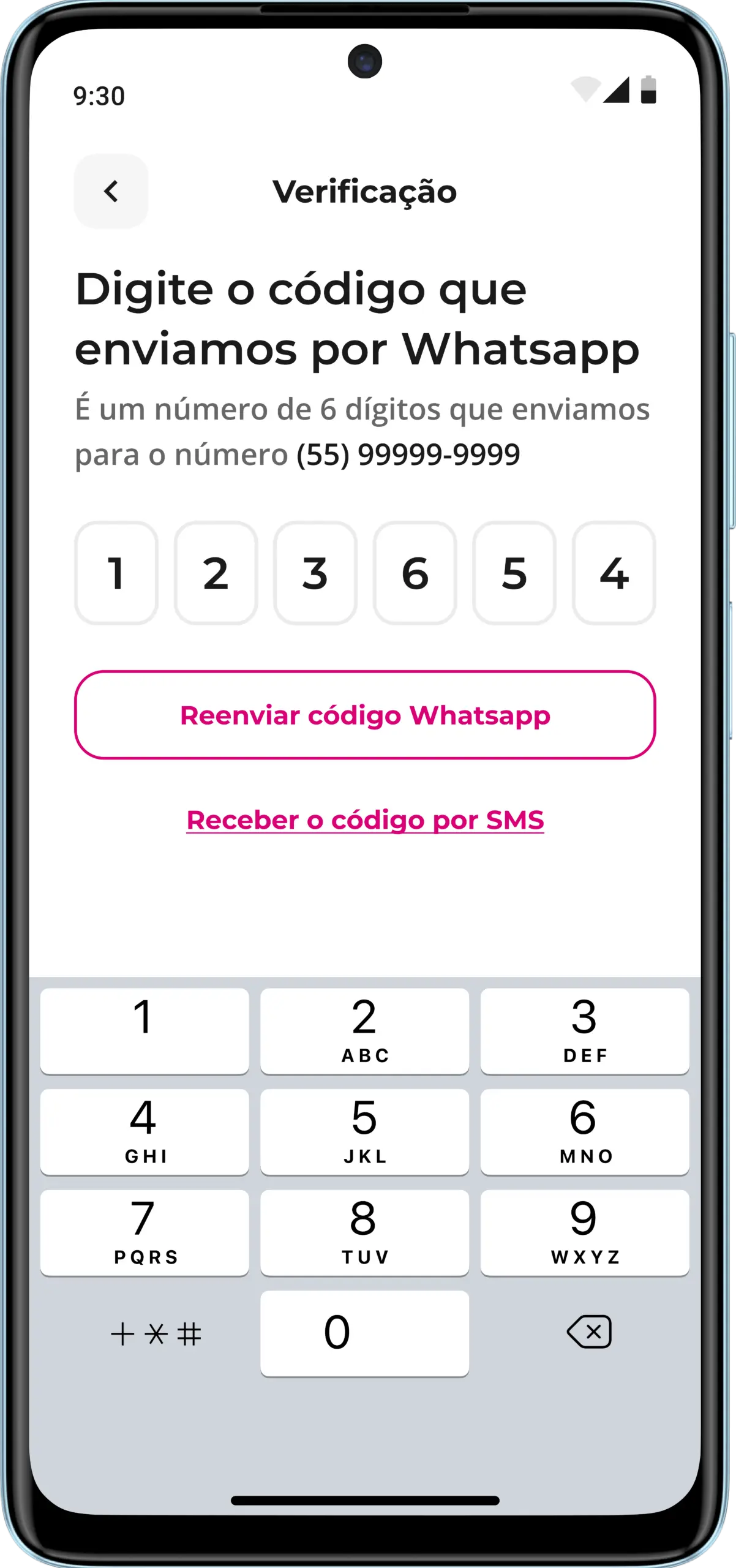 meutudo: o app que libera empréstimo na hora Passo 6: Você receberá um código por Whatsapp ou SMS. Basta informar o número e prosseguir.