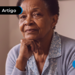 Idosa pensando quem tem empréstimo consignado pode fazer o empréstimo clt