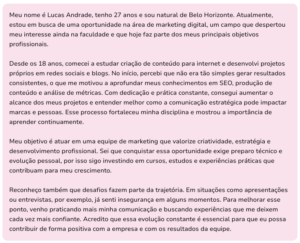 Como escrever redação para entrevista de emprego? Modelos