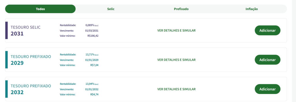 Tabela Selic.