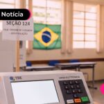 Urna eletrônica.