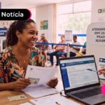 Pessoa em mutirão para declaração do Imposto de Renda 2026.