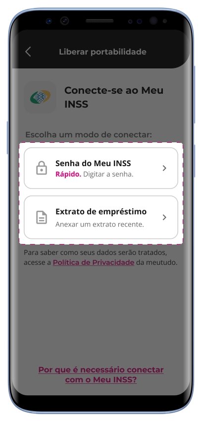 Como trazer seu empréstimo consignado para a meutudo? Passo 2: Escolha a melhor opção para você.