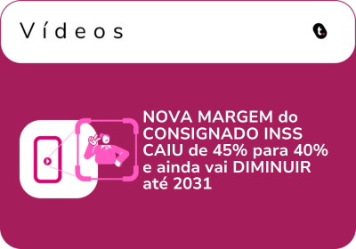 NOVA MARGEM do CONSIGNADO INSS CAIU de 45% para 40% e ainda vai DIMINUIR até 2031