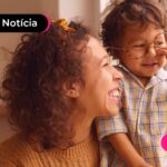 Família feliz com bolsa família.