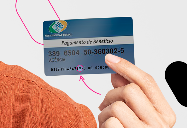 Foto de ilustração enfatizando a indentificação dos dados do benefício.