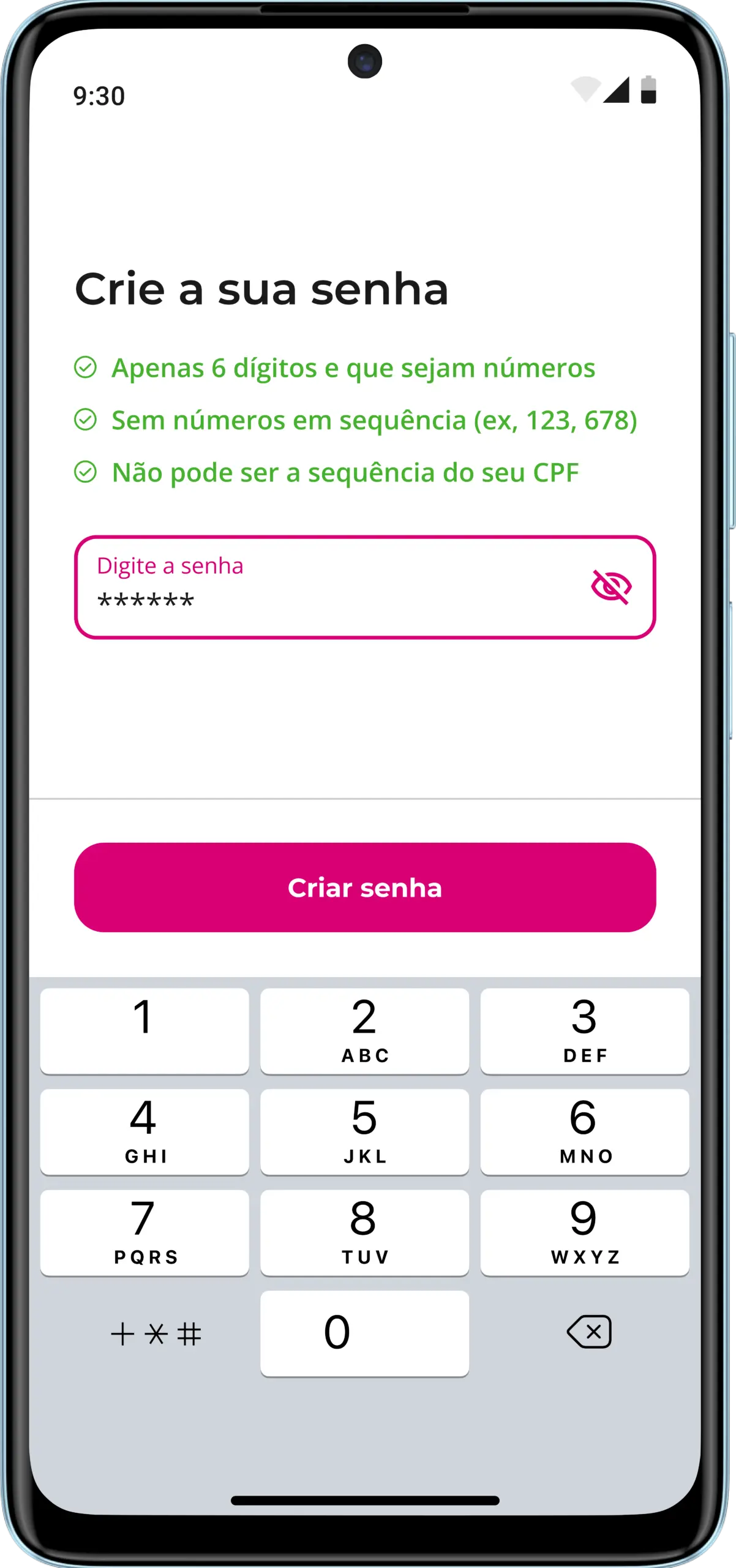 Veja como conseguir 500 reais agora com app meutudo Passo 7: Crie uma senha para acessar o app com segurança.