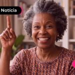 Aposentada feliz com possibilidade de aumento do décimo terceiro do INSS em 2027.
