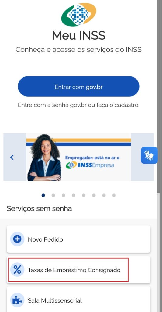 Meu INSS aplicativo.